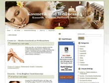 Tablet Screenshot of kosmetik-wellness24.de
